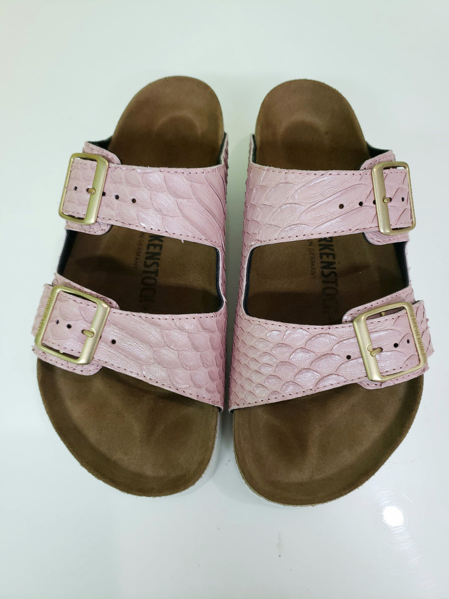 Pink on sale snakeskin birkenstocks