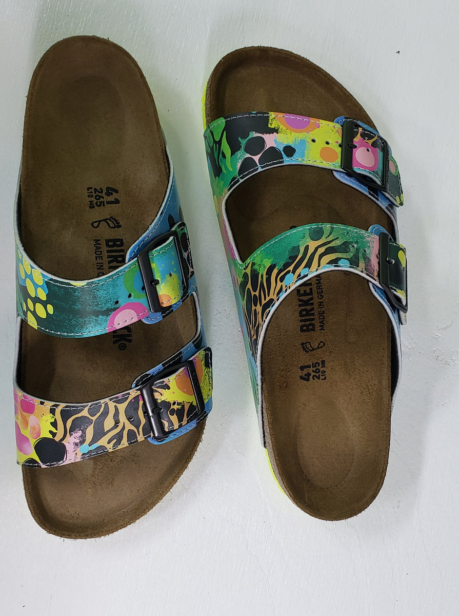 Art for your feet! Artist Cindy Larimore offers custom Birkenstock