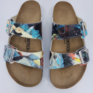 FLOOD GATES:  CUSTOM BIRKENSTOCKS  by PAULA BORSETTI x Michael Grey