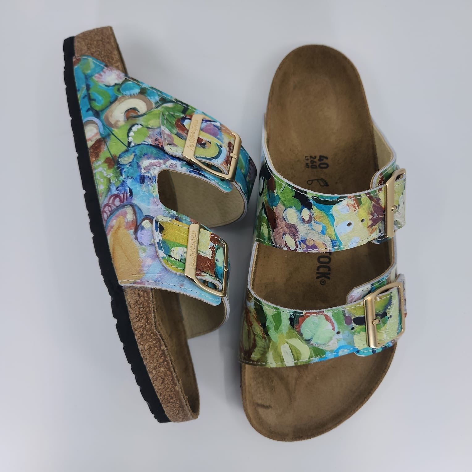 LOVE SONG:  CUSTOM BIRKENSTOCKS  by PAULA BORSETTI x Michael Grey