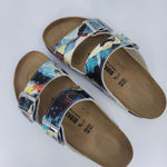 FLOOD GATES:  CUSTOM BIRKENSTOCKS  by PAULA BORSETTI x Michael Grey