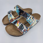 FLOOD GATES:  CUSTOM BIRKENSTOCKS  by PAULA BORSETTI x Michael Grey