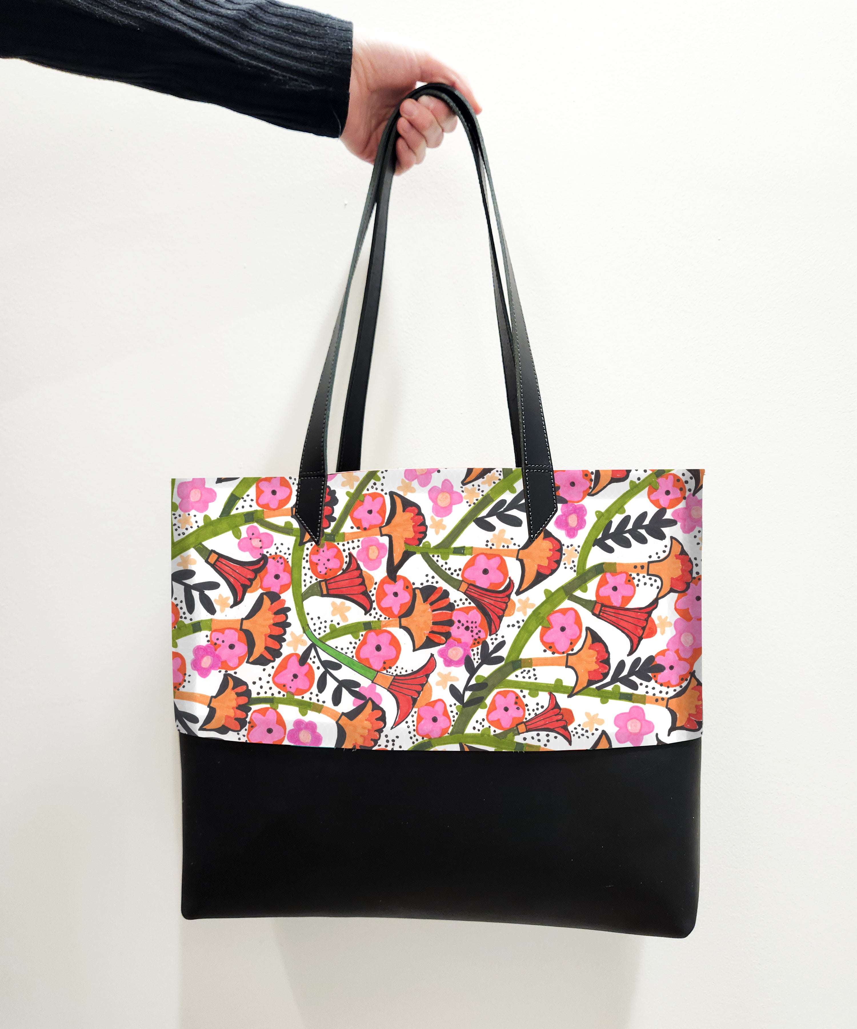 MODERN TULIPS : TOTE  by SHARON NULLMEYER x Michael Grey