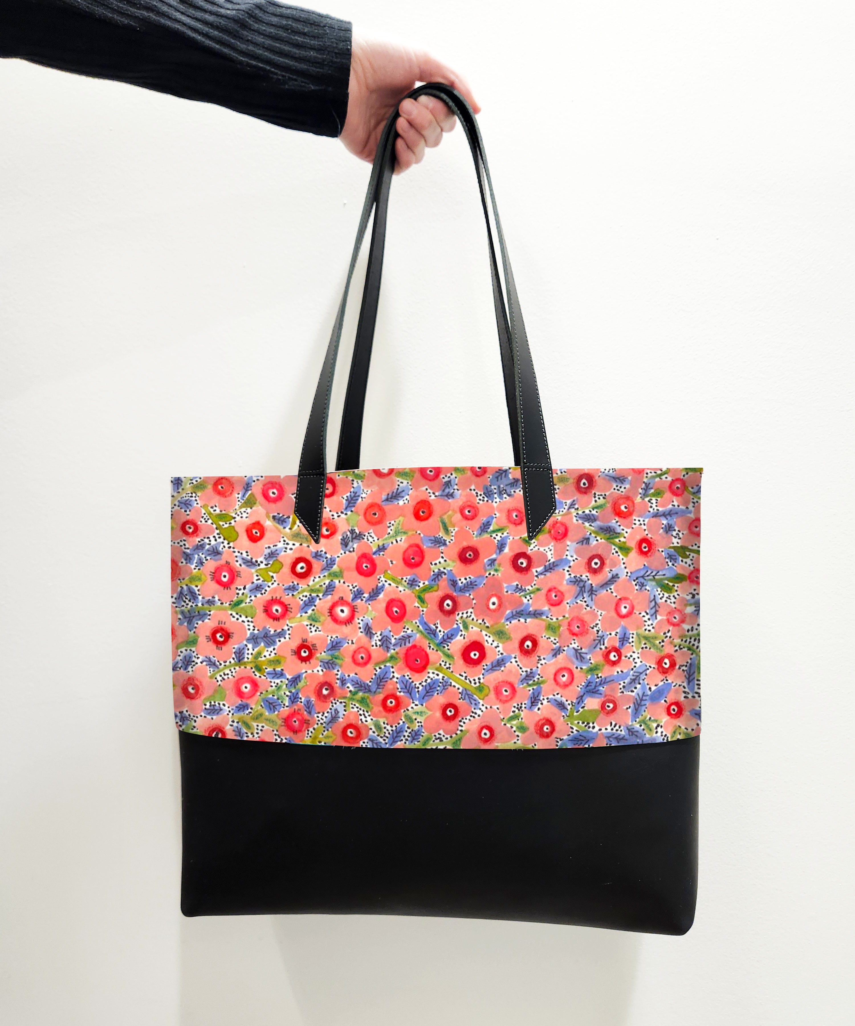 PINKY FLOWRS : TOTE  by SHARON NULLMEYER x Michael Grey