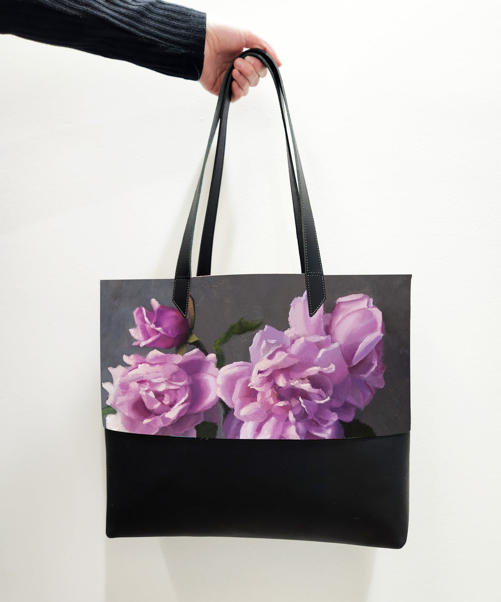 PINK FLORALS : TOTE  by JAMES ZAMORA x Michael Grey