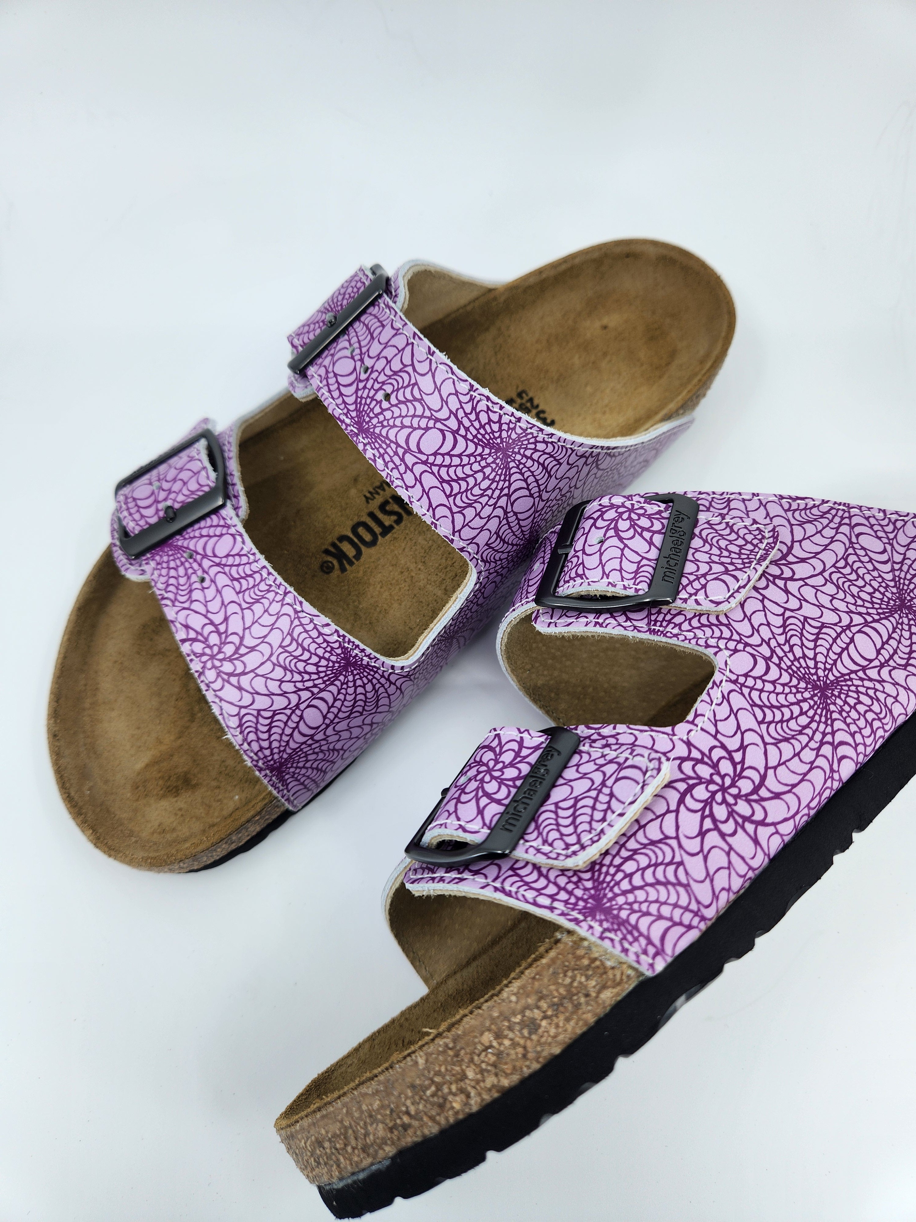 STARWEB : CUSTOM BIRKENSTOCKS  by MARTA HARVEY ART x Michael Grey