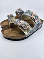 YELLOWSTONE PRISMATIC:  CUSTOM BIRKENSTOCKS  by ANGIE CRAGWICK x Michael Grey