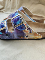 WATERLINE CUSTOM BIRKENSTOCKS  by PAMELA J. BLACK ART x Michael Grey