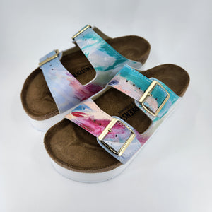 DREAM LITTLE DREAM : CUSTOM BIRKENSTOCKS  by DANIELLE NESTER FAULK x Michael Grey