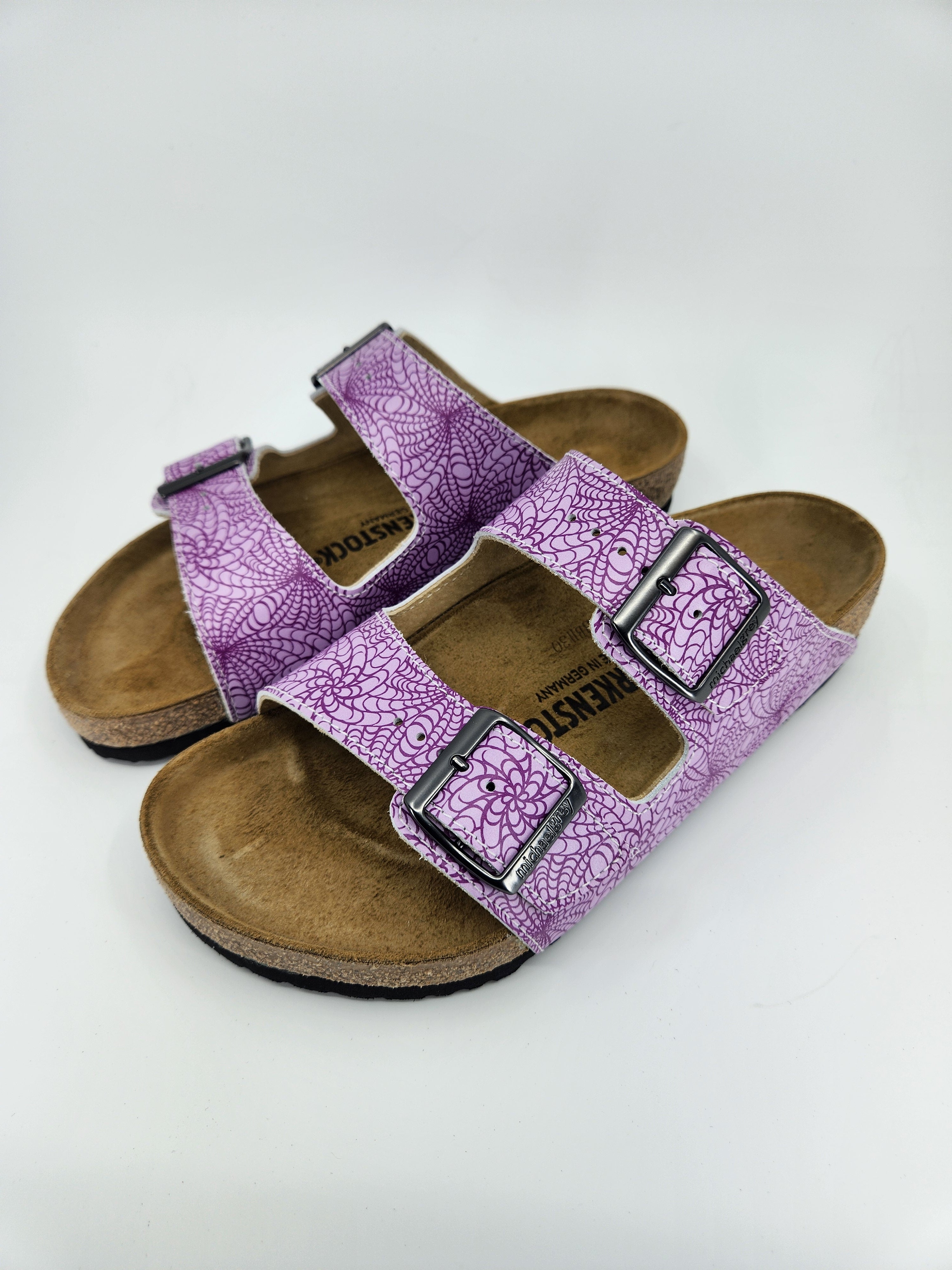 STARWEB : CUSTOM BIRKENSTOCKS  by MARTA HARVEY ART x Michael Grey