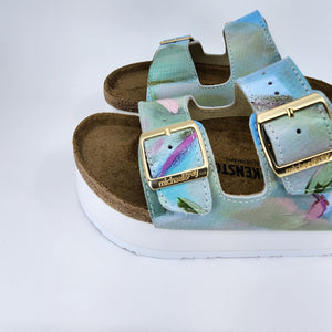 SOME THINGS CHANGE SOME THINGS REMAIN : CUSTOM BIRKENSTOCKS  by DANIELLE NESTER FAULK x Michael Grey