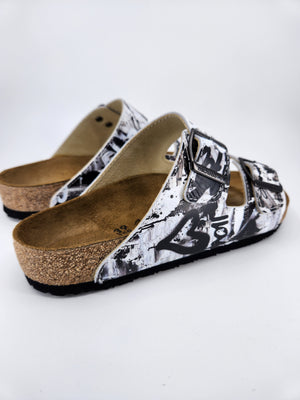 BLACK AND WHITE : CUSTOM BIRKENSTOCKS  by AMBER GOLDHAMMER  x Michael Grey