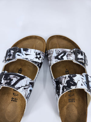 BLACK AND WHITE : CUSTOM BIRKENSTOCKS  by AMBER GOLDHAMMER  x Michael Grey