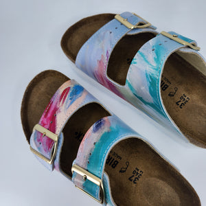 DREAM LITTLE DREAM : CUSTOM BIRKENSTOCKS  by DANIELLE NESTER FAULK x Michael Grey