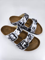 BLACK AND WHITE : CUSTOM BIRKENSTOCKS  by AMBER GOLDHAMMER  x Michael Grey