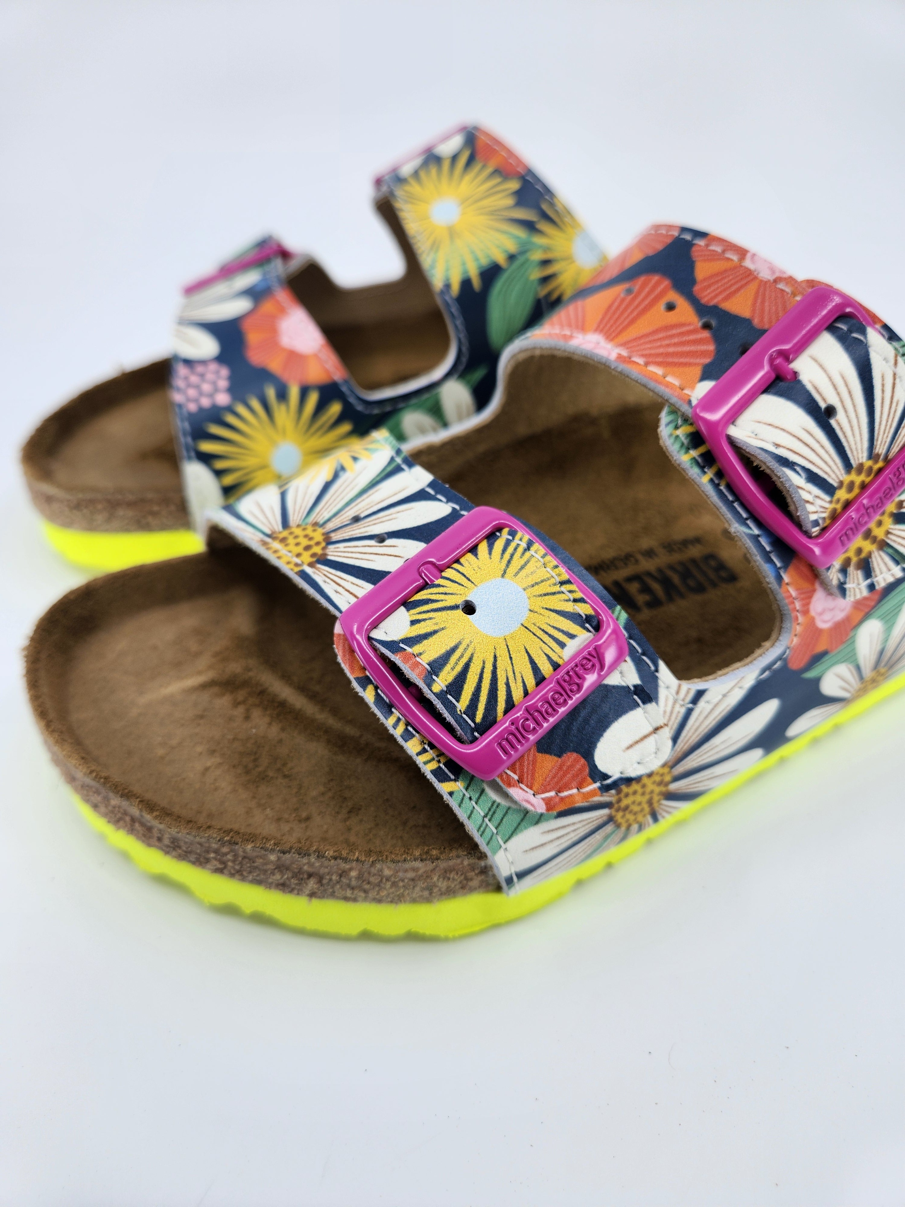 SUMMER BOUNTY: CUSTOM BIRKENSTOCKS  by REBECCA WOOLBRIGHT x Michael Grey