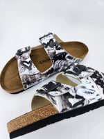 BLACK AND WHITE : CUSTOM BIRKENSTOCKS  by AMBER GOLDHAMMER  x Michael Grey