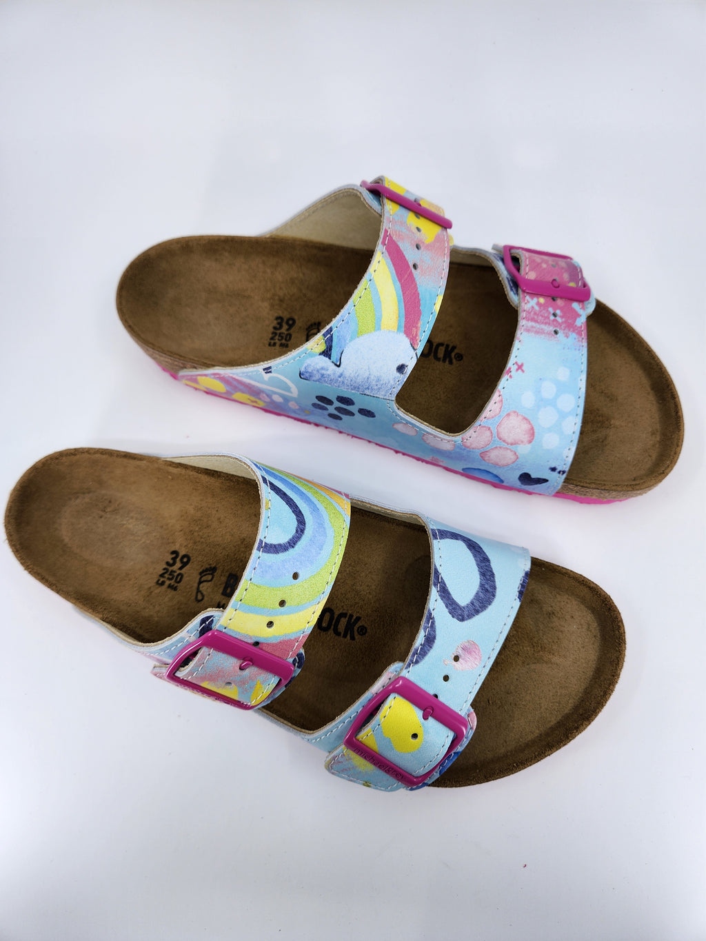 LETS RADIATE : CUSTOM BIRKENSTOCKS  by SALLY WALSH x Michael Grey