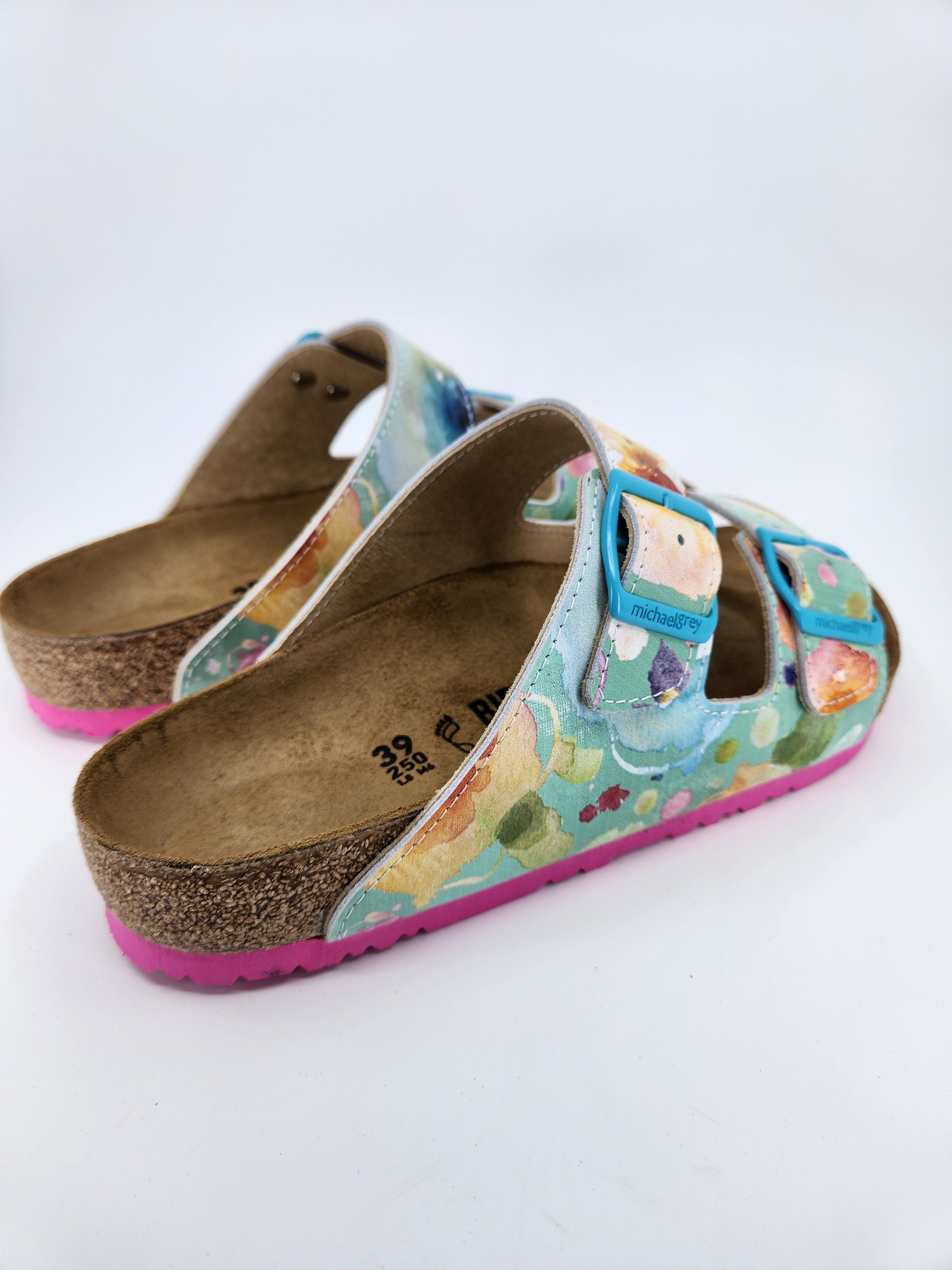 LETS BLOOM : CUSTOM BIRKENSTOCKS  by SALLY WALSH x Michael Grey